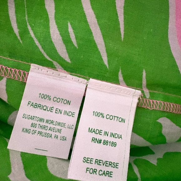 Lilly Pulitzer Sanibel Tunic Dress pink green pineapples small - Picture 4 of 4